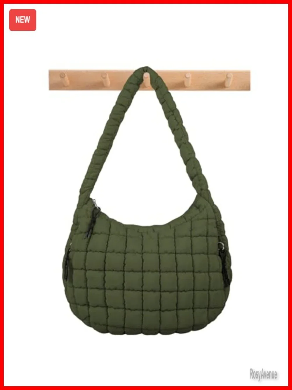 Quilted Puffer Tote Bag Nylon Hobo Crossbody Shoulder Bag Travel Carryall